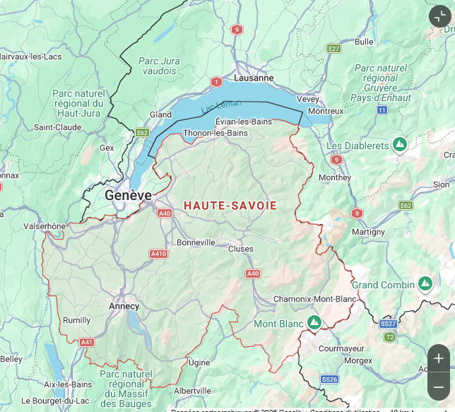 Zone d'intervention EBS dans le Chablais et la Haute-Savoie